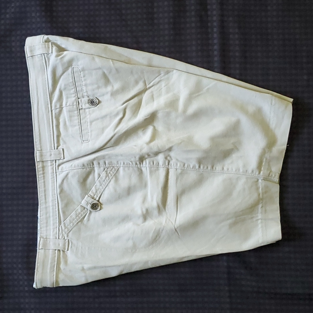 Lee, ivory, stretch, shorts, size 18 medium